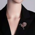 thumbnail image 6 of GKNET Elegant Animal Bird Crystal Rhinestone Pearl Brooch Pin Womens Costume Jewellery-30-Coffee Swallow, 6 of 9