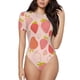thumbnail image 1 of Balery Strawberry Body de cuello redondo de manga corta para mujer Tops de manga corta Tops básicos-Large, 1 of 7