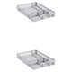 thumbnail image 3 of Bandeja de metal resistente Seitruly A5 plateado 2piezas, 3 of 6