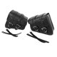 thumbnail image 2 of Bolsa de sillín de motocicleta de 2 piezas, bolsa de brazo basculante impermeable de gran capacidad de cuero PU negro para motos, 2 of 5