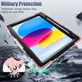 thumbnail image 3 of Case for iPad (A16) 11th Generation 11 Inch 2025, iPad 10th Generation 10.9 inch 2022 Protective Cover with Screen Protector/Pencil Holder/Rotating Stand/Hand Strap/Shoulder Strap, 3 of 7
