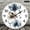 12x12in, variant on Patifu Gray Poppy Theme Round Wooden Wall Clock 10 Inch Silent Sweep Movement Home Decor 10x10in