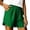 Green1, variant on Kojanyu Women's Cotton Elastic Waist Plus Size Summer Running Shorts with Pockets Casual Relaxed Fit Beach Shorts S to XXL