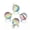 Colorful #2, variant on 20pcs Faceted Crystal Glass Ball Pendants Round Colorful Hanging Charms 12x8mm-Colorful #2