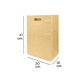 thumbnail image 2 of Bolsa de papel kraft (240 piezas) Caltom Grande troquelada, 2 of 4