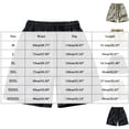 thumbnail image 3 of Hvogkswy Mens Shorts Solid Color Elastic Waist Drawstring Cargo Shorts with Pockets Loose Comfy Outdoor Workout Summer Casual Shorts, 3 of 5