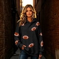 thumbnail image 5 of TOMVIGX Football Sweatshirts for Women Cute Oversized Graphic Hoodies Team Fans Touchdown Tops Sunday Funday Tailgate Season Clothes L, 5 of 9