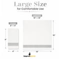 thumbnail image 4 of Impresserve Disposable Cloth-Like Paper Guest Towels, White with Silver Band, Soft Absorbent Hand Towels for Bathroom and Events, 100 Sheets, 4 of 8
