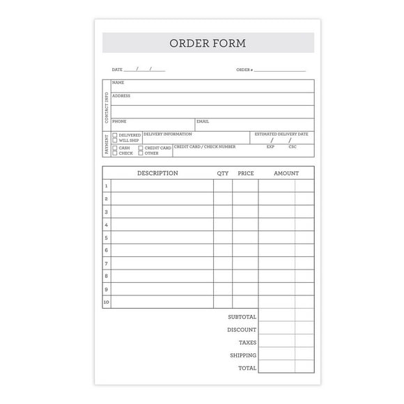 Carbon Copy Forms