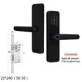 thumbnail image 2 of Serrure de Porte Intelligente avec Poignée, Entrée Sans Clé, Serrure de Porte pour Porte d'Entrée, Serrure Wi-Fi, Application Smart Life Free, Télécommande de Porte 35-120 mm, Résistante à la Corrosion, 2 of 5