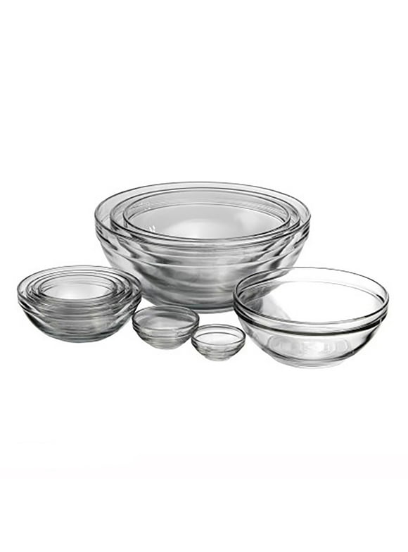 Mainstays Glass Mixing Bowls, 10 Piece Set