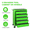 Green, variant on 5 Drawer Rolling Tool Chest, Rolling Metal Tool Chest with Wheels and Lockable Casters, Tool Storage Cabinet for Garage, Warehouse, Workshop, Repair Shop