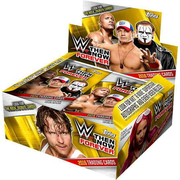 WWE Wrestling 2016 WWE Then Now Forever Trading Card Hobby Box