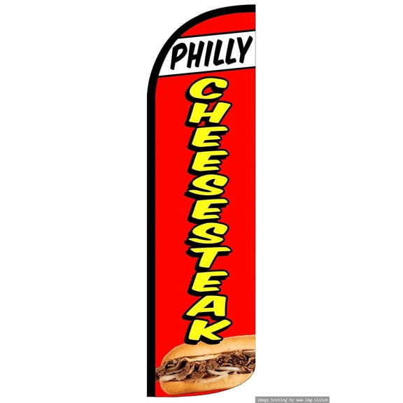 Philly Cheesesteak Windless flag Without Pole Advertisement /Business Flags | Feather Flag |
