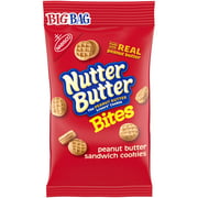 Nutter Butter Bites Peanut Butter Sandwich Cookies Big Bag, 3 Oz