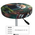 thumbnail image 2 of Kdxio Forest Plant Raccoon Print Stool Covers Round,Stretch Round Bar Stool Covers Washable Bar Stool Cushion Slipcover for 12-15 Inch Chair, 2 of 5