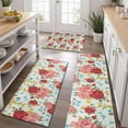 thumbnail image 2 of Pioneer Flower Floral Print Pattern Kitchen Rugs Sets Of 3,Kitchen Runner Rugs Non Skid Washable,Decorative Kitchen Floor Mats for Kitchen,Sink,Laundry,17"x30"+ 17"x47" + 17"x59", 2 of 6