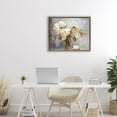 thumbnail image 2 of Stupell Industries Aged With Grace Hydrangeas Brown Framed Floater Canvas Wall Art design by LSR Creative Studio, 17 x 21, 2 of 9