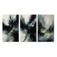 thumbnail image 2 of Designart "Liquid Movements in Abstraction III" Abstract Liquid Ink Wall Art Set Of 3 - Grey Liquid Ink Gallery Set For Office Decor, 2 of 7
