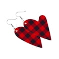 thumbnail image 1 of Sonducket Pendientes de cuero en forma de corazón, colgante de oreja, aro exagerado, pendiente colgante hueco, regalo del Día de San Valentín, favores Ropa, zapatos y accesorios Miscelánea tipo 9 Sonducket AP010114-09, 1 of 1