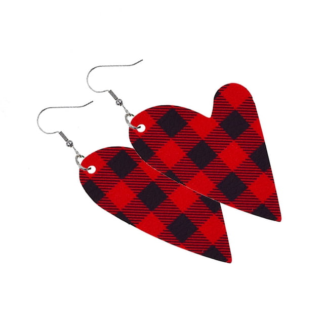 Sonducket Pendientes de cuero en forma de corazón, colgante de oreja, aro exagerado, pendiente colgante hueco, regalo del Día de San Valentín, favores Ropa, zapatos y accesorios Miscelánea tipo 9 Sonducket AP010114-09