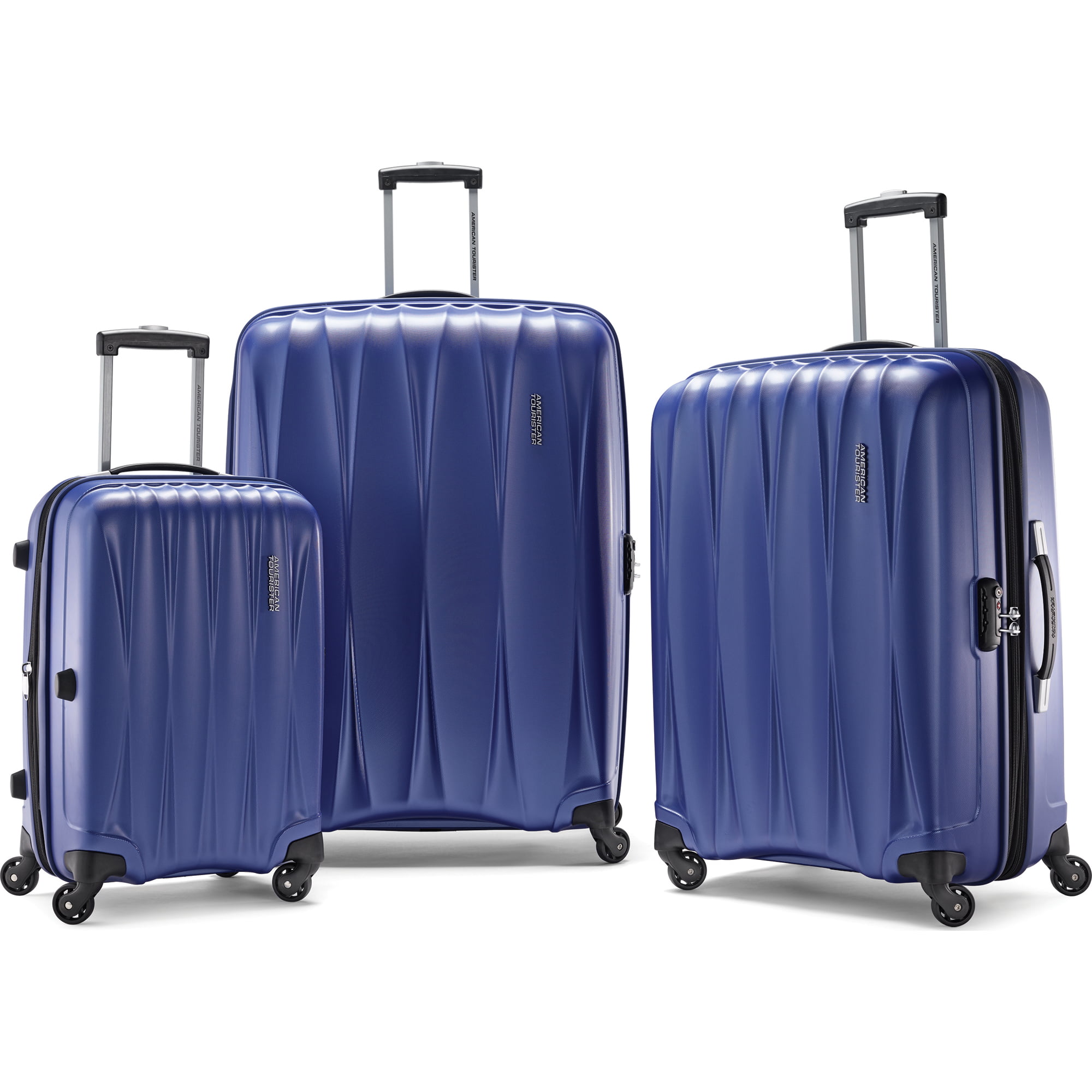Lot de 3 Soft bagages valises trolley Sacs bleu American Tourister Brook 