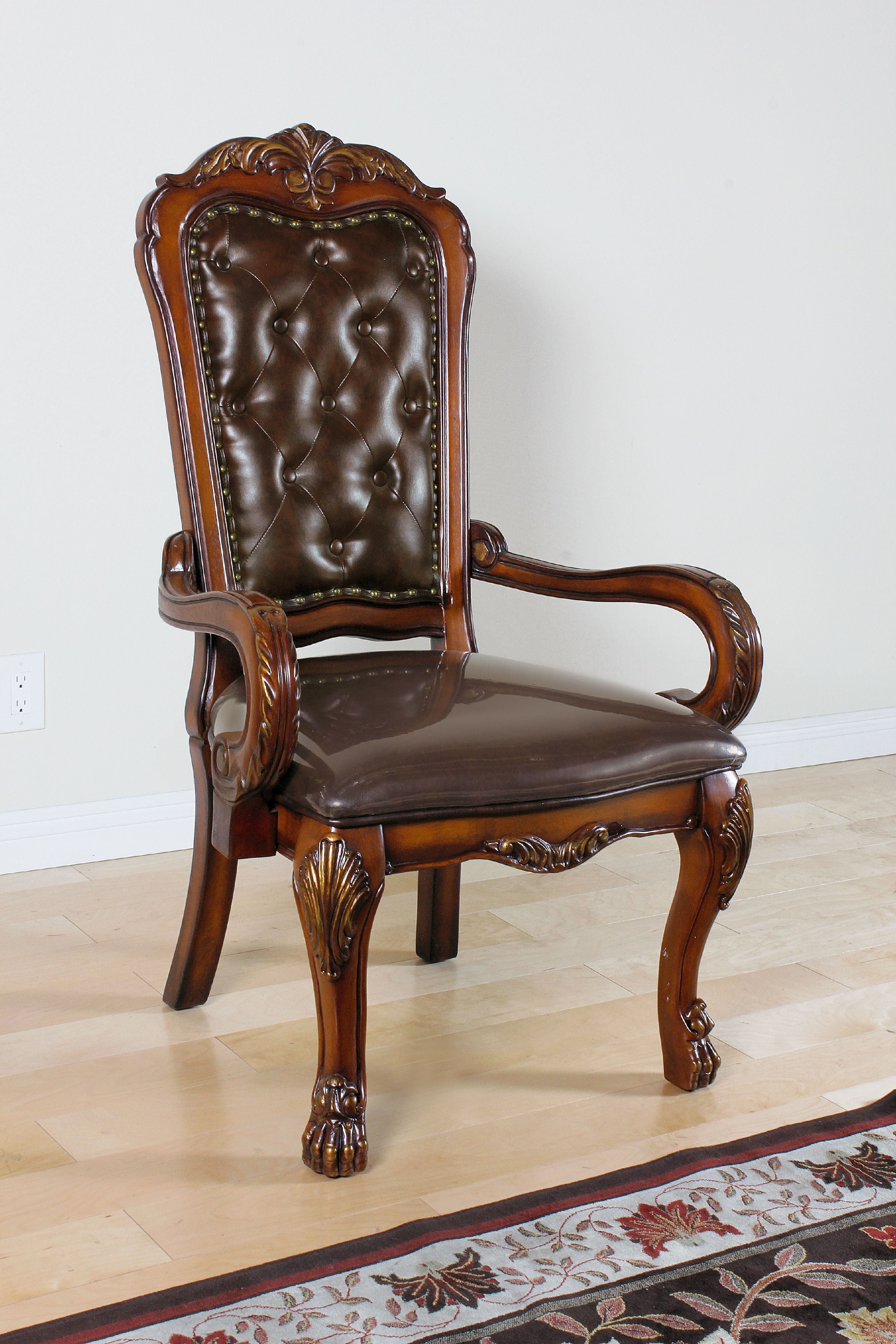 Acme Dresden Executive Arm Chair, Cherry Oak - Walmart.com - Walmart.com