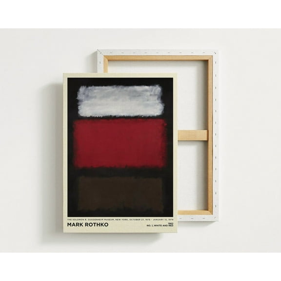 Miluva Mark Rothko Print - Red Black Abstract Wall Art For Living Room, Office Wall Art, Birthday Gift And Home Decor Decor For Living Room Bedroom, 8x12 UNFRAMED