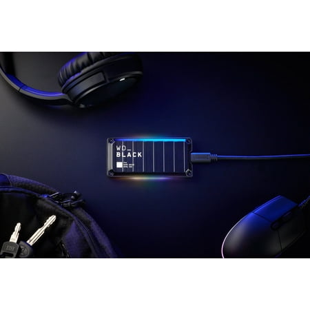 WD - BLACK P40 Game Drive for PC, PS4, PS5 and Xbox 2TB External USB 3.2 Gen 2x2 Portable SSD - Black