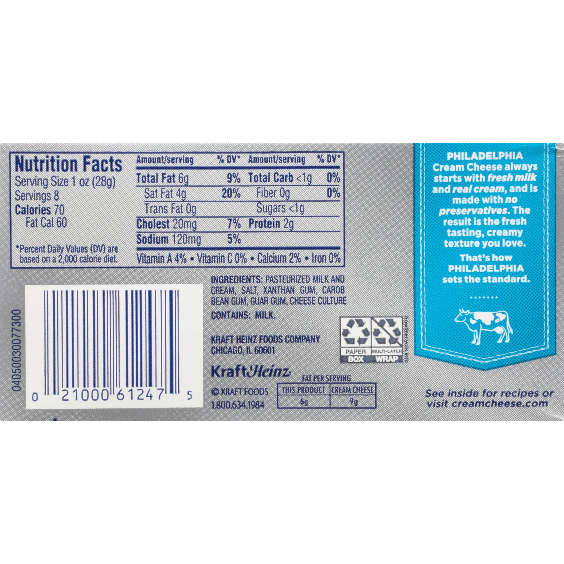 Cream Cheese Reduced Fat Nutrition Facts Nutrition Ftempo