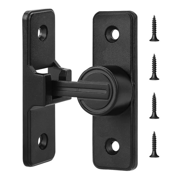 EEEkit 180° Barn Door Latches, 2pcs Safety Door Locks for Barn Wood Fence Sliding French Doors