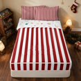 thumbnail image 2 of Erosebridal Christmas Zipper Queen Comforter Set with Fitted Sheet and 2 Pillowcases Pattern Zipper Bedding Set, Green White, Xmas Reversible, 2 of 7
