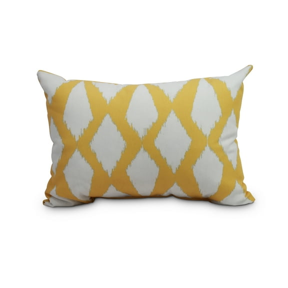 Simply Daisy, 14" x 20" Yellow Decorative Abstract Outdoor Pillow