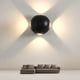 thumbnail image 5 of Aplique de pared moderno mate para interiores, con enchufe LED, cableado, resistente al agua. 6000k blanco, 5 of 9