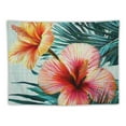 thumbnail image 5 of Autua Tropical Flower Palm Leaf Tapestry Wall Hanging Home Decor 40x30inch, 5 of 6