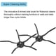 thumbnail image 2 of 10Pcs Black Soft Silicone Side Brush for Roborock S7 S6 MaxV S6 S6 Pure E4 S4 Max S4 S5 Max S5 Robot Vacuum Cleaner, 2 of 5