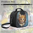 thumbnail image 5 of Jeiento Kawaii Cat School Bag Backpack Elementary School Bookbag for Girls with Lunch Box Pencil Case 3 In 1 Set Primary Schoolbag Book Back Packs for Kids Back to School, 5 of 7