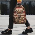 thumbnail image 2 of Easygdp Patriotic Deer Soldier Salute Mochila Ligera de 15 Pulgadas para Estudiantes, Mochila Cómoda para la Escuela y Viajes, Correas Ajustables, 2 of 6