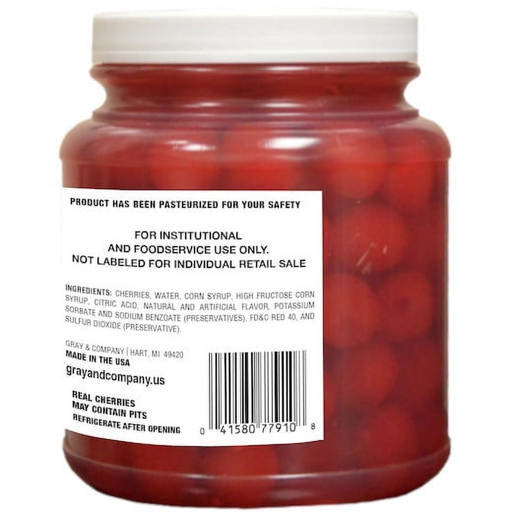Cherry Lane Maraschino Cherry with Stem, 0.5 Gallon, 6 Per Case