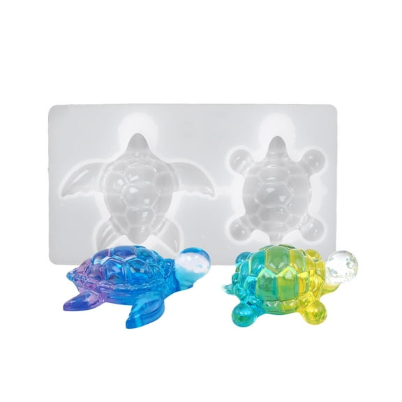 Turtle Silicone Mold for Resin Art Crafting, permanent artisanal Jewelry and Desk Decor cast