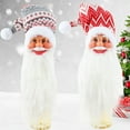 thumbnail image 4 of Manunclaims Wine Bottle Cover with Hat Glasses Anti-fade Christmas Style Bearded Santa Claus Wine Bottle Hat Bar Decoration, 4 of 8