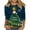 Navy, variant on ShiShine Christmas Shirts for Women 3/4 Sleeve Tunic Tops Glitter Xmas Print Tshirt Crewneck Pullover Blouses Tees