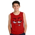 thumbnail image 4 of LIBRCLO Kids Tank Tops for Boys Size 12 Years Round Neck Quick Dry Undershirts Lightweight Fashion Prints Sleeveless T Shirts Summer Beach Tops Red, 4 of 6