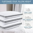 King Size Pillows, Shredded Memory Foam Pillows, Adjustable Bed Pillow