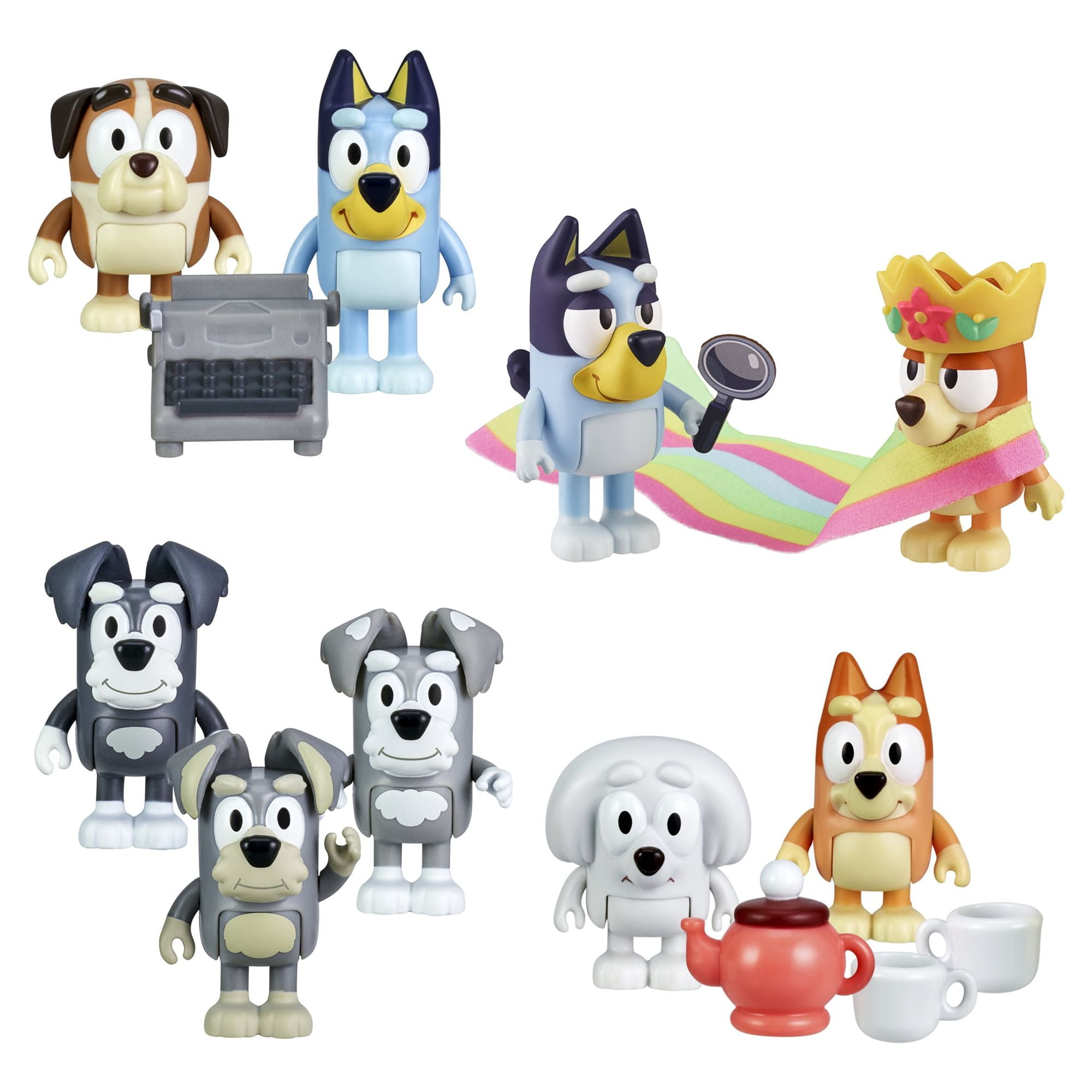 Bluey School Friends 2-Packs: The Terriers, 2.5 inch figures with accessories , Preschool, Ages 3+