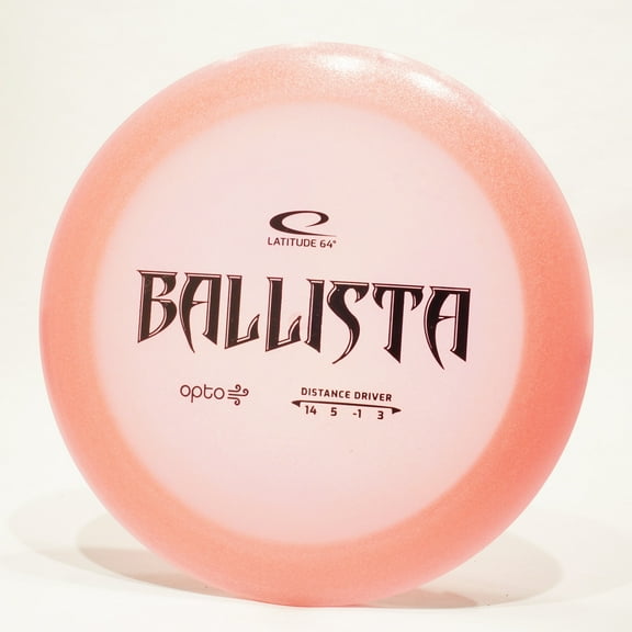 Latitude 64 Opto Air Ballista Disc Golf Distance Driver, Pick Color/Weight [Stamp & Exact Color May Vary] Pink 160-164g