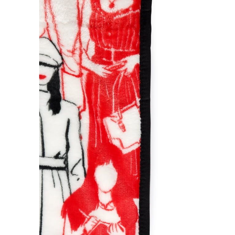 Devil Wears Prada Silk Touch Throw Blanket, Polyester, Red and
