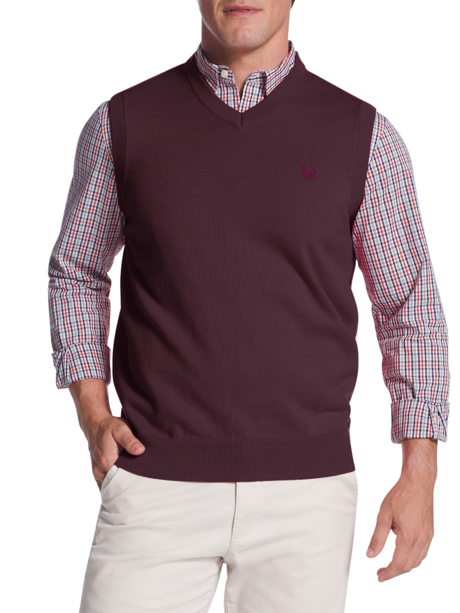 Chaps Men's Sleeveless Fine Gauge 