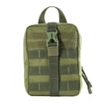 thumbnail image 2 of Toystoory Bolsa de almacenamiento para exteriores, accesorios de supervivencia para acampar, cierre de cremallera, riñonera portátil para Mochilas de mochilero Verde, 2 of 6