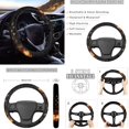 thumbnail image 4 of Uorisanigo Deer American Flag 10 Pieces Car Seat Covers Full Set Auto Seat Belt Cover with Steering Wheel Cover Auto Water Cup Pad Keychains Comfortable Elastic Auto Interior for Car SUV, 4 of 7